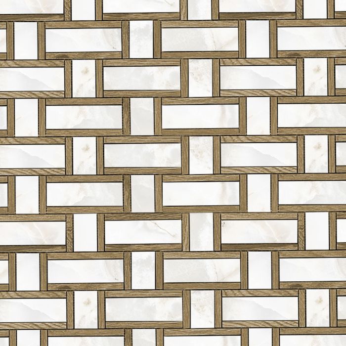 Masterpiece Basketweave Lucca Perle/Noisette