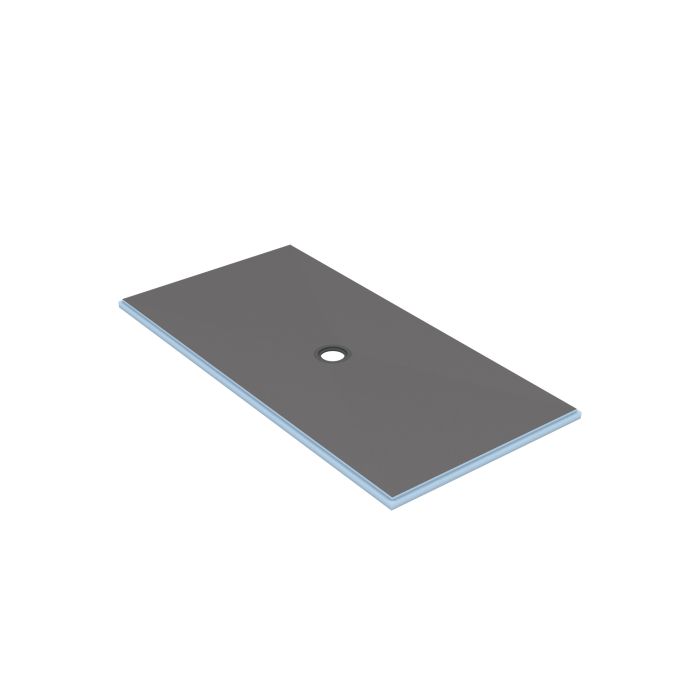 Wedi Fundo Shower Pan 3 x 6 Center Drain