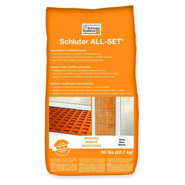 All Set Modified Thin Set White 50LB